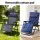 Gardeon XL Blue Folding Sun Lounger Chair - Steel Frame, Textilene Fabric, 170° Recline, Indoor/Outdoor with Cup Holder