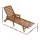 Gardeon 4-Position Sun Lounge Chaise Lounger HDPE Wood-Grain Patio Beach Chair with Wheels Brown 150kg