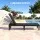 Gardeon Adjustable Outdoor Sun Lounger Chaise Recliner Five Position 150kg Wicker-Look Lightweight Black