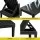 Gardeon Adjustable Outdoor Sun Lounger Chaise Recliner Five Position 150kg Wicker-Look Lightweight Black