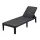 Gardeon Adjustable Outdoor Sun Lounger Chaise Recliner Five Position 150kg Wicker-Look Lightweight Black