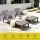 Gardeon Outdoor Sun Lounger Adjustable Chaise Recliner 150kg Brown Wicker-Look Patio Poolside Furniture