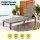 Gardeon Outdoor Sun Lounger Adjustable Chaise Recliner 150kg Brown Wicker-Look Patio Poolside Furniture