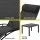 Gardeon 3PC Sun Lounger Set: Steel Frame, UV-Resistant Textilene, Adjustable, Black - Perfect for Patio, Beach, Pool