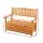 Gardeon 2-Seater Wooden Outdoor Storage Bench – Fir Wood, 114.5x45x88cm, Natural Finish, Sturdy, Easy Assembly