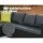 Gardeon Outdoor Aluminium Dining Set: Black PE Wicker, Tempered Glass Table, Multi-Seater Sofa, UV & Weather Resistant