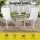 Gardeon 2PC White Outdoor Dining Chairs - Stackable, Weather-Resistant Textilene & Steel, 150kg Capacity, Easy Storage