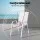 Gardeon 2PC White Outdoor Dining Chairs - Stackable, Weather-Resistant Textilene & Steel, 150kg Capacity, Easy Storage