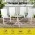 Gardeon 4PC Outdoor Stackable Dining Chairs, White - Weather-Resistant, Steel Frame & Textilene Fabric, 56x70x90cm