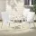 Gardeon 4PC Outdoor Stackable Dining Chairs, White - Weather-Resistant, Steel Frame & Textilene Fabric, 56x70x90cm