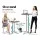 Gardeon Outdoor Bar Table - Adjustable Heights, Hardwood Top, Foldable, Aluminium Pole, Perfect for Patios & Cafés