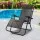 Gardeon Zero Gravity Chair: Adjustable Grey Recliner with Padded Headrest, Steel Frame, Folding Design, 150kg Capacity