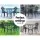 Gardeon 3PC Cast Aluminium Outdoor Bistro Set - Vintage Black, Weather-Resistant, with Parasol Hole, Easy Assembly