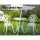 Gardeon 3PC Outdoor Bistro Set in Cast Aluminium - White, Weather-Resistant, Vintage Design with Parasol Hole