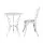 Gardeon 3PC Outdoor Bistro Set in Cast Aluminium - White, Weather-Resistant, Vintage Design with Parasol Hole