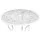 Gardeon 3PC Outdoor Bistro Set in Cast Aluminium - White, Weather-Resistant, Vintage Design with Parasol Hole