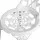 Gardeon 3PC Outdoor Bistro Set in Cast Aluminium - White, Weather-Resistant, Vintage Design with Parasol Hole