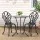 Gardeon 3PC Outdoor Bistro Set - Cast Aluminium Patio Furniture, Black, Weather-Resistant, Includes Chairs & Table