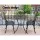 Gardeon 3PC Outdoor Bistro Set – Cast Aluminium Tulip Design, Weather-Resistant, Bronze Finish, with Parasol Hole