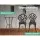 Gardeon 3PC Outdoor Bistro Set – Cast Aluminium Tulip Design, Weather-Resistant, Bronze Finish, with Parasol Hole