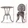 Gardeon 3PC Patio Bistro Set: Cast Aluminium Bronze, Weather-Resistant, Vintage Design with Parasol Hole, Easy Assembly