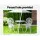 Gardeon 3PC White Aluminium Patio Set - Weather-Resistant Bistro Dining Chairs with Parasol Hole for Outdoor Serenity