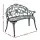 Gardeon 100cm Vintage Green Cast Aluminium Outdoor Garden Bench - Weather-Resistant, Classic Design, EN581 Certified