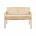 Gardeon 107cm Garden Bench with PVC Woven Seat and Backrest, Natural Wood