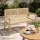 Gardeon 107cm Garden Bench with PVC Woven Seat and Backrest, Natural Wood