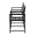 Gardeon 2-Seater Outdoor Garden Bench Loveseat with Table, Black Steel, Weather-Resistant, 165cm x 50cm x 87.5cm