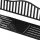 Gardeon Steel Garden Bench: 3-Seater, Foldable Table, Weather-Resistant, Black, 151cm x 54cm x 90cm, Easy Assembly