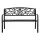 Gardeon 3-Seater Outdoor Garden Bench - Black Steel, Weather-Resistant, Classic Design, 127cm x 63cm x 87cm, 1-Year