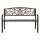 Gardeon 3 Seater Outdoor Garden Bench - Steel Frame, Cast Iron Backrest, Rust-Resistant, 127cm, Bronze Finish