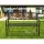 Gardeon 3 Seater Outdoor Garden Bench - Steel Frame, Cast Iron Backrest, Rust-Resistant, 127cm, Bronze Finish