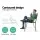 Gardeon 3 Seater Outdoor Garden Bench - Steel Frame, Cast Iron Backrest, Rust-Resistant, 127cm, Bronze Finish