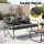 Gardeon 118cm 2 Seater Outdoor Garden Bench with Cushion, Throw Pillows and Metal Textilene Seat Black