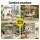 Gardeon Outdoor Swing Chair 2-Seater Rattan Hanging Seat with Adjustable Canopy 150kg Beige Freestanding