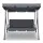 Gardeon 3-Seater Grey Outdoor Swing Chair with Adjustable Canopy, Steel Frame & Removable Cushions - Seats 200kg