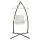 Gardeon Hammock Chair with Steel Stand, Cream, 100x60x138cm - Outdoor/Indoor, Durable Polyester Cotton Blend