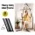 Gardeon Hammock Chair with Steel Stand, Cream, 100x60x138cm - Outdoor/Indoor, Durable Polyester Cotton Blend