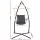 Gardeon Hammock Chair with Steel Stand, Polyester Cotton Blend, Grey, 100x60x138cm - Indoor/Outdoor Relaxation Furniture