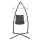 Gardeon Hammock Chair with Steel Stand, Polyester Cotton Blend, Grey, 100x60x138cm - Indoor/Outdoor Relaxation Furniture