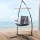 Gardeon Hammock Chair with Steel Stand, Polyester Cotton Blend, Grey, 100x60x138cm - Indoor/Outdoor Relaxation Furniture