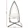 Gardeon 100cm Hammock Chair Nest with Steel Stand – Outdoor/Indoor Swing, 360° Rotation, 120kg Capacity, Cotton Blend