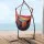 Gardeon Hammock Chair with Steel Stand, Polyester Cotton Blend, 100x45x145cm, Rainbow, Indoor/Outdoor Swing Seat