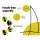 Gardeon Hammock Chair with Steel Stand, Cream Macrame, 360° Rotation, Indoor/Outdoor, Cotton-Poly Blend, 120kg Capacity