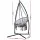 Gardeon Hammock Chair with Steel Stand, Macrame Polyester Cotton, 60cm Seat, Grey, Outdoor Swing with Tassels