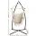 Gardeon Hammock Chair with Steel Stand, Polyester Cotton, 150x90cm, Cream, Outdoor/Indoor, Durable & Easy Install
