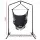 Gardeon Outdoor Hammock Chair with Stand, Polyester Cotton, 150x90cm, Grey, Weather-Resistant, Indoor/Outdoor Use