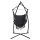 Gardeon Hammock Chair with Steel Stand, Polyester Cotton, 150x90cm, Grey, Indoor/Outdoor, 360° Rotation, 120kg Capacity